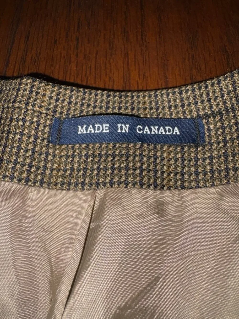 Izod Woolmark Hounds Tooth 100% Wool Blazer Sport Coat Men 43 Regular